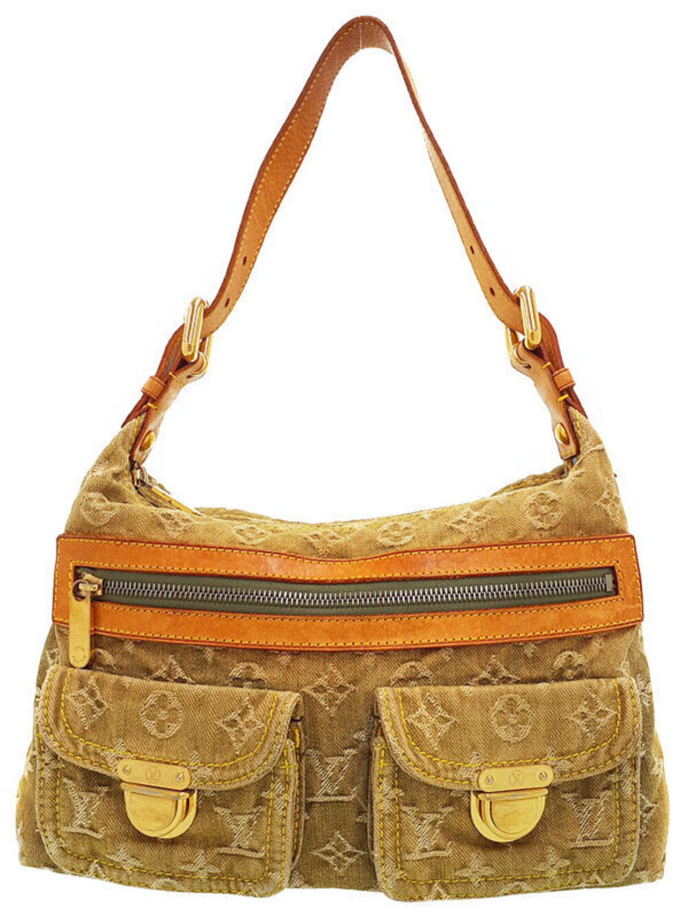 Louis Vuitton Monogram Denim Baggy Hobo Bag
